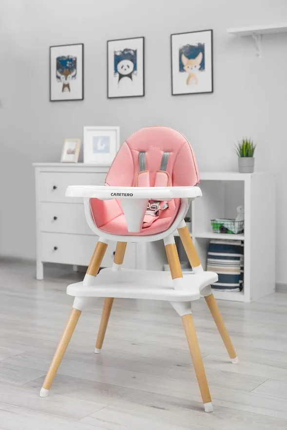 Дитячий стільчик для годування Caretero Tuva Pink